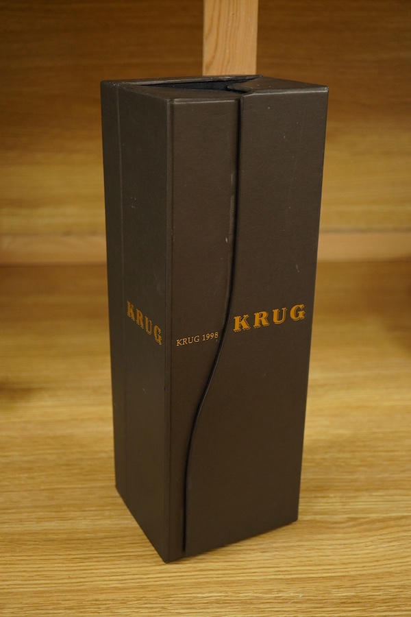 One bottle of 1998 Krug vintage Champagne, in presentation case. Condition - good, storage history unknown